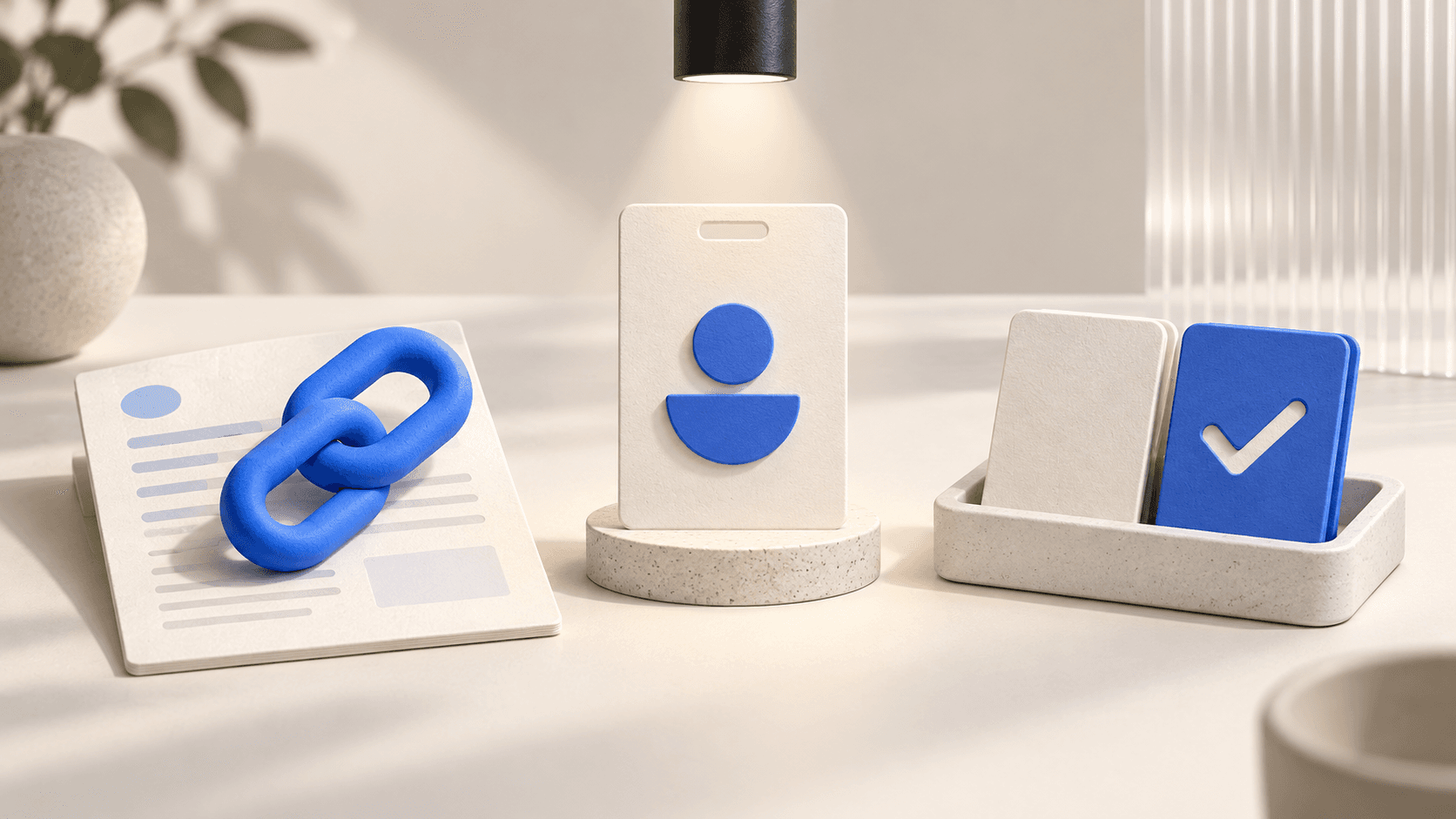 Three objects represent a source citation, brand recognition, and a selected product.
